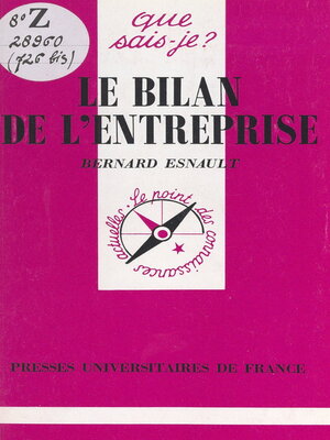 cover image of Le bilan de l'entreprise